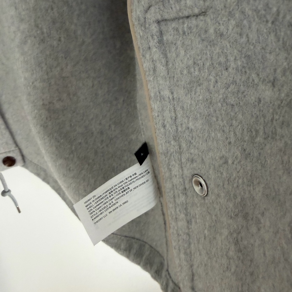 Theory Gray Women's Wool Jacket - Picture 5 of 5